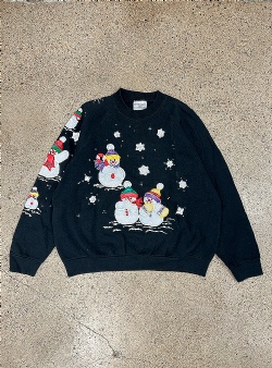 Sportif Vintage Snowman crew XL, Black