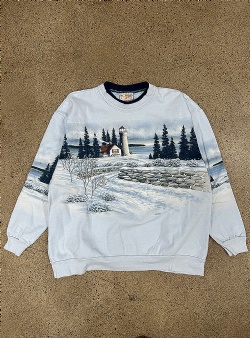 Sportif Vintage Lighthouse crew XL, Blue