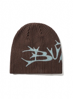 Butter Goods Scrawling skully beanie Chocolate