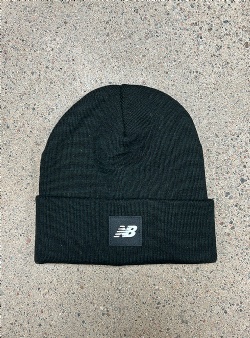 New Balance Cuffed beanie flying nb logo Black