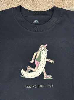 New Balance Bearded runner tee Black