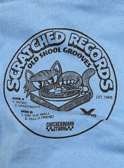 Vans Scratched records pullover hood Tranquil blue