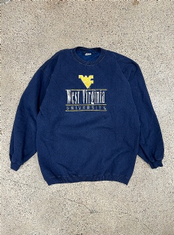 Sportif Vintage West Virginia University crew L, Navy