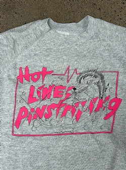 Sportif Vintage Hot Lines Pinstriping crew XL, Grey