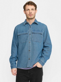 Revolution Woven worker shirt Blue