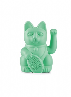 Donkey Neko lucky cat Mint green