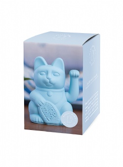 Donkey Neko lucky cat Light blue