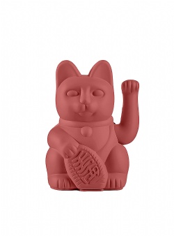 Donkey Neko lucky cat Berry red