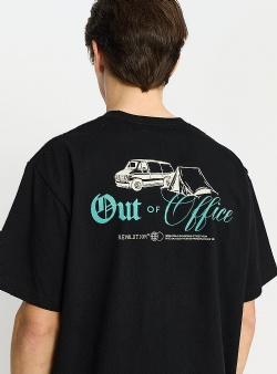 Revolution Out printed tee Black