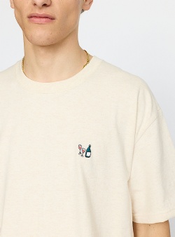 Revolution Dat application tee Offwhite melange