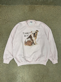 Sportif Vintage I didnt do it crew XL, Light pink