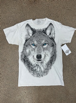 Sportif Vintage Blue eyed wolf tee