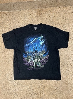 Sportif Vintage Nordic Lights Wolf tee