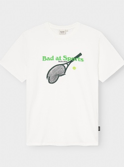 Dedicated Bad at sports tee White