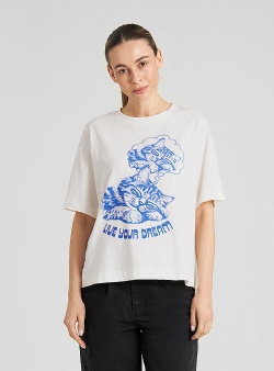 Dedicated Live your dream Vadstena tee Offwhite