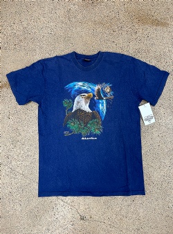 Sportif Vintage Alaska eagle tee L, Navy
