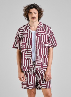 Dedicated Essingen lines and sticks shorts Fig red