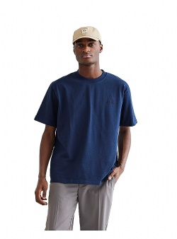Woodbird Baine basic tee Navy