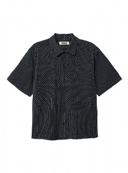 Woodbird Wang shiko shirt Dark Navy