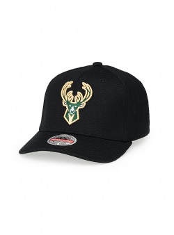 Mitchell and Ness Bucks custom patch classic red Black