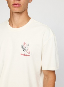 Revolution Coc printed tee Off white