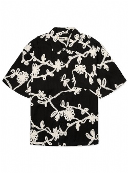 Woodbird Wang bind shirt Black