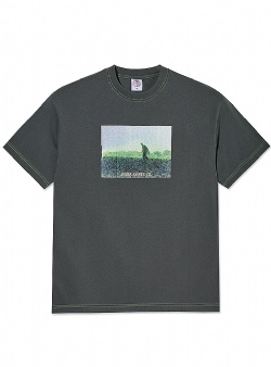 Polar Skate Company Beack walk contrast tee Graphite green