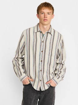 Revolution Multi striped casual shirt Blue