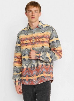Revolution Inca casual shirt Orange