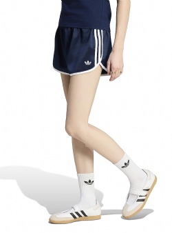 adidas originals Satin 3 stripes sprinter shorts w