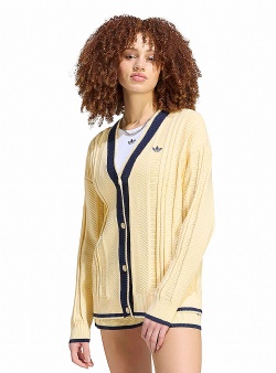 adidas originals Cable knit cardigan