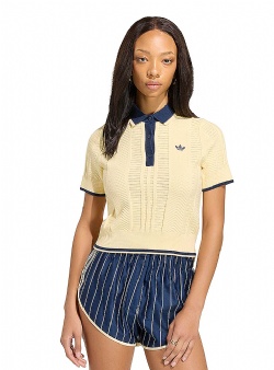 adidas originals Cable knit polo