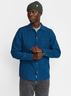 Revolution Structured casual overshirt Dark blue