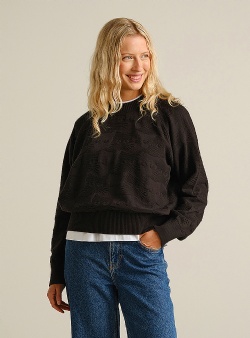 Dedicated Pepita cats husie sweater Black