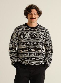Dedicated Fairisle hike Mora sweater Black