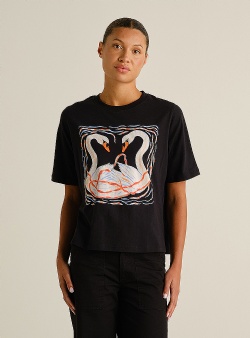 Dedicated Painted swans Vadstena tee