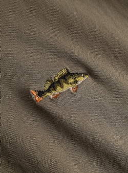 Dedicated Perch embroidered tee Bungee green