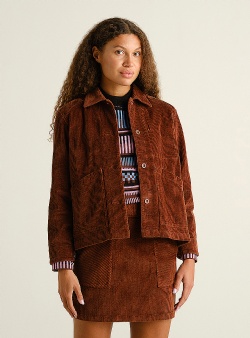 Dedicated Stiby cord jacket Cappuccino brown