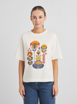 Dedicated Autumn harvest Vadstena tee Off white
