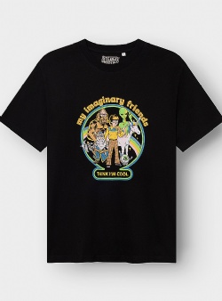Dedicated My imaginary friends tee Black