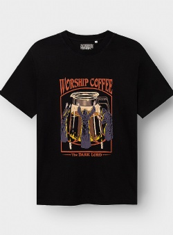 Dedicated Worship coffee tee Black