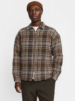 Revolution Zipped overshirt 3276 Brown
