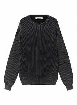 Woodbird Sake washed crew Washed black