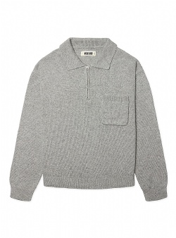 Woodbird Kang half zip polo