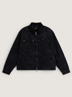 Vans Nico cropped chore canvas jacket Black